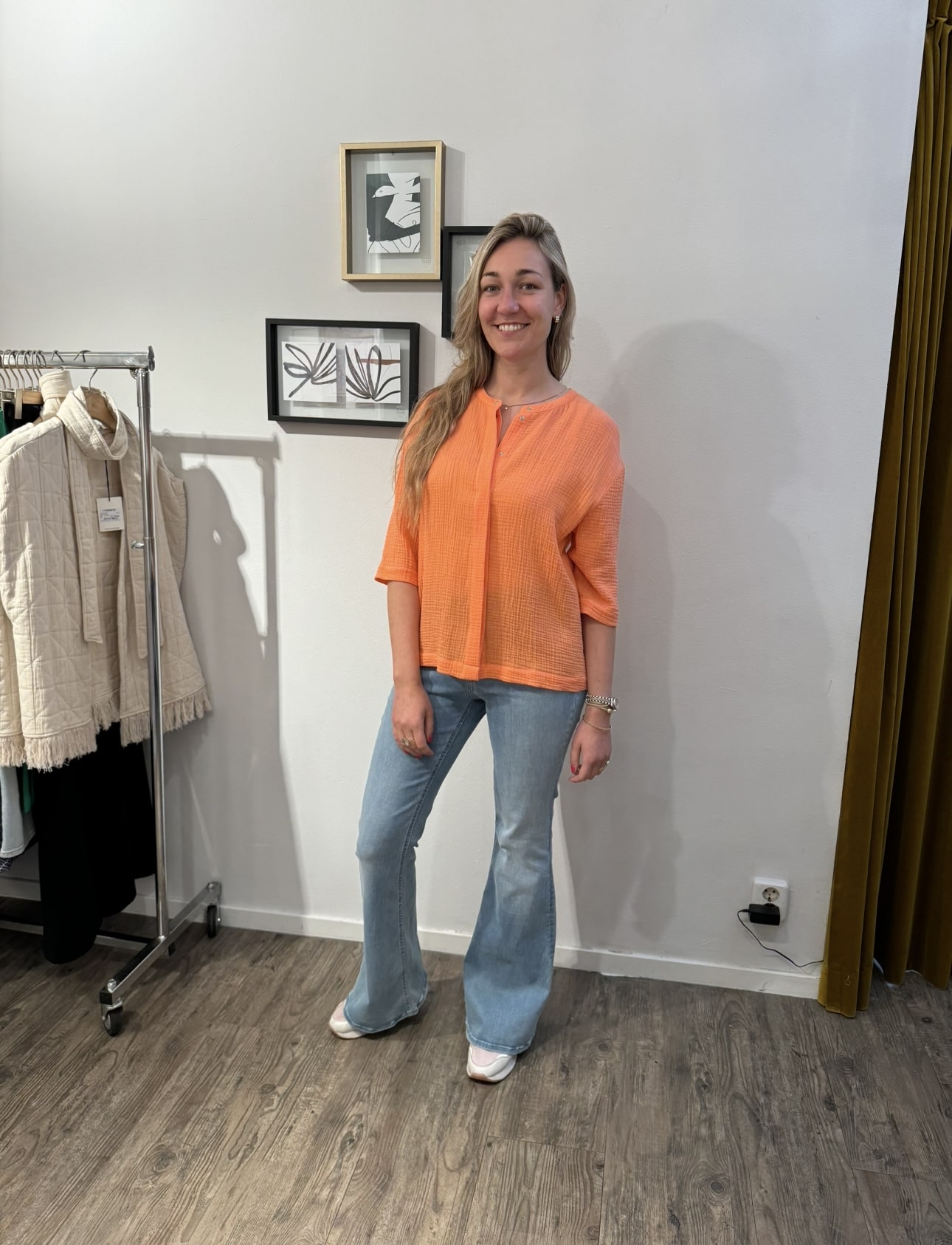Lanius blouse oranje